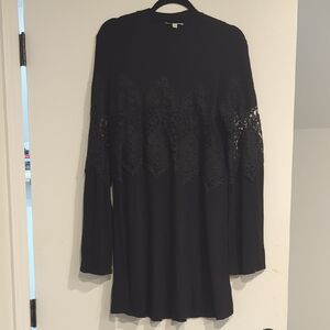 Moa Moa Elegant Black Long Sleeve Dress